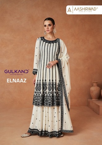 AASHIRWAD GULKAND ELNAAZ PARTY WEAR SALWAR SUITS SUPPLIER