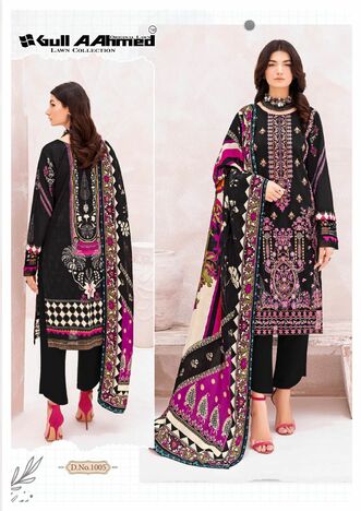 GULL AAHMED AZURE PAKISTANI KARACHI LAWN SUITS SUPPLIER SURAT