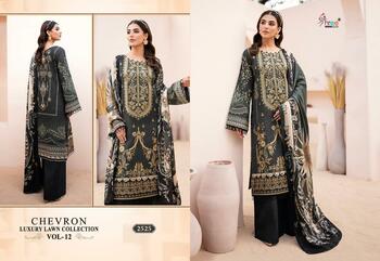 SHREE FABS CHEVRON LUXURY LAWN COLLECTION VOL 12 2522 TO 2526 SERIES PAKISTANI SUITS