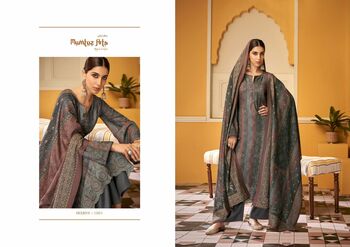 MUMTAZ ARTS HEERIYE VISCOSE PASHMINA PRINT EMBROIDERY SUITS WINTER COLLECTION