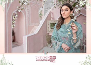 SHREE FABS CHEVRON REMIX PREMIUM COLLECTION VOL 2 PAKISTANI SUITS LATEST CATALOGUE 2022