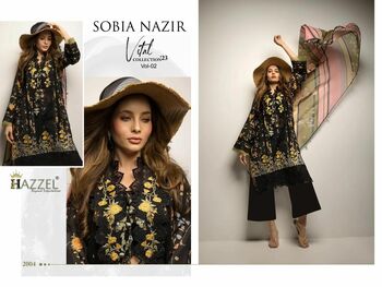 HAZZEL SOBIA NAZIR VOL 2 EMBROIDERY PAKISTANI SUITS SURAT