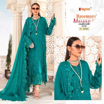 FEPIC ROSEMEEN MARIA B EMBROIDE VOL 6 PAKISTANI SUITS CATALOGUE