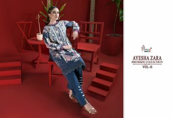 SHREE FABS AYESHA ZARA PREMIUM COLLECTION VOL 6 2456 TO 2461 SERIES