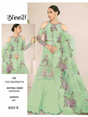 NOOR D.NO 603 PAKISTANI SALWAR KAMEEZ