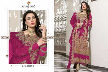 ASIM JOFA VOL 5 GEORGETTE EMBROIDERED PAKISTANI SUITS