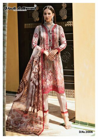 GULL AAHMED MINHAL VOL 2 EXCLUSIVE LAWN KARACHI SUITS NEW CATALOGUE