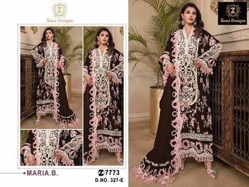 ZIAAZ DESIGNS 327 SERIES GEORGETTE EMBROIDERY PAKISTANI SUITS