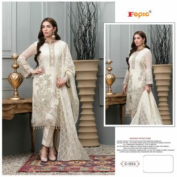 FEPIC ROSEMEEN C 1253 SERIES FOUX GEORGETTE PAKISTANI SUITS