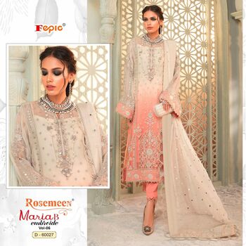 FEPIC ROSEMEEN MARIA B EMBROIDE VOL 6 PAKISTANI SUITS CATALOGUE