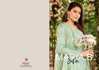 DEEPSY MARIA B SATIN SILK SUITS WHOLESALE