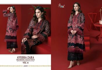 SHREE FABS AYESHA ZARA PREMIUM COLLECTION VOL 6 2456 TO 2461 SERIES