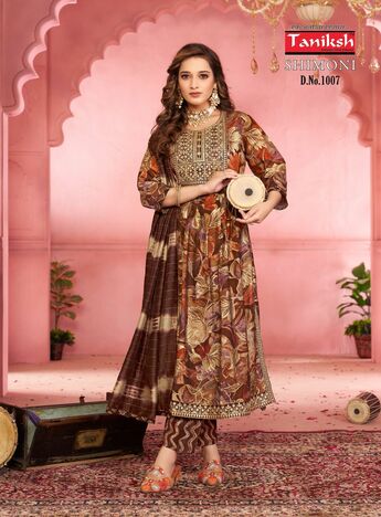 TANIKSH SHIMONI VOL 3 READYMADE NYRA CUT EMBROIDERY KURTIS WHOLESALER IN SURAT