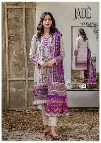 JADE CHEVRON VOL 4 KARACHI SUITS SUPPLIER IN SURAT