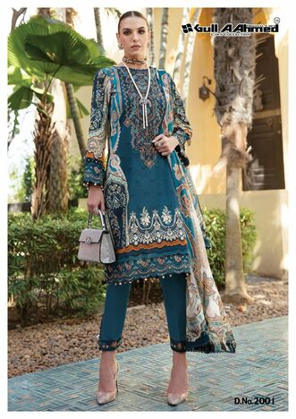 GULL AAHMED MINHAL VOL 2 EXCLUSIVE LAWN KARACHI SUITS NEW CATALOGUE