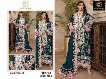 ZIAAZ DESIGNS 327 SERIES GEORGETTE EMBROIDERY PAKISTANI SUITS