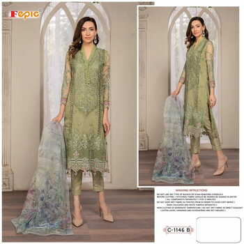 FEPIC ROSEMEEN C 1146 A & B  PAKISTANI SUITS NEW CATALOGUE