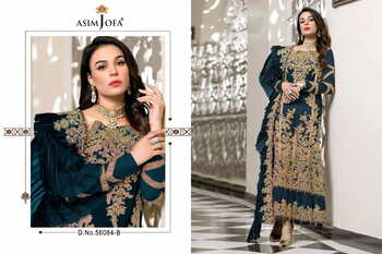 ASIM JOFA VOL 5 GEORGETTE EMBROIDERED PAKISTANI SUITS