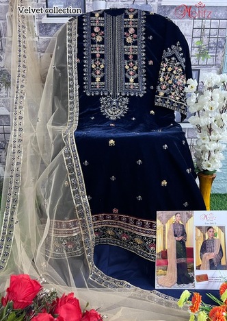 MOTIFZ D.NO 2001 PAKISTANI VELVET SALWAR KAMEEZ WHOLESALER IN SURAT 