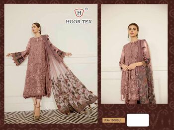 HOOR TEX NAFIZA COLOUR GOLD VOL 5 18008 PAKISTANI GEORGETTE SALWAR KAMEEZ CATALOGUE