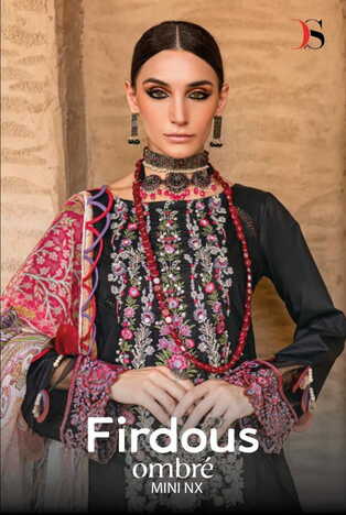 DEEPSY SUITS FIRDOUS OMBRE MINI NX EMBROIDERY PAKISTANI SUITS