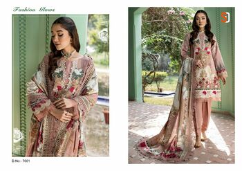 SHRADDHA DESIGNER FIRDOUS VOL 7 LAWN COTTON PRINTED PAKISTANI SUITS CATALOGUE