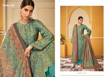 MUMTAZ ARTS HEERIYE VISCOSE PASHMINA PRINT EMBROIDERY SUITS WINTER COLLECTION