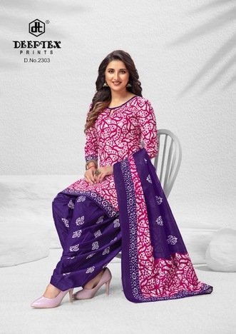 DEEPTEX BATIK PLUS VOL 23 COTTON SALWAR KAMEEZ DISTRIBUTOR IN SURAT 