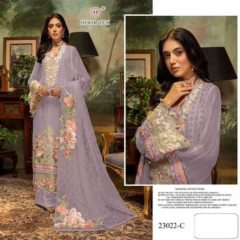 HOOR TEX 23022 A TO G FOX GEORGETTE SALWAR KAMEEZ