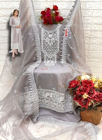 FEPIC ROSEMEEN 1614 SERIES EMBROIDERY PAKISTANI SUITS WHOLESALER