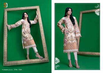 SHRADDHA DESIGNER FIRDOUS VOL 7 LAWN COTTON PRINTED PAKISTANI SUITS CATALOGUE