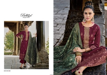 BELLIZA IZHAAR PURE PASHMINA WOOLLEN WINTER SUITS CATALOGUE 