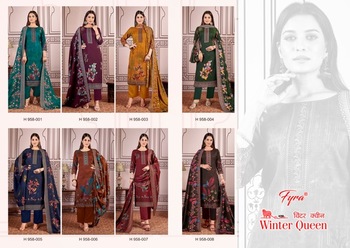 FYRA WINTER QUEEN PASHMINA SALWAR SUITS SUPPLIER IN SURAT