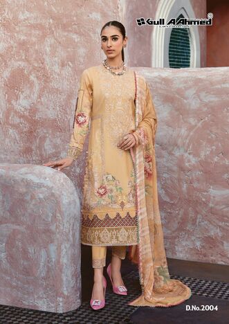 GULL AAHMED MINHAL VOL 2 EXCLUSIVE LAWN KARACHI SUITS NEW CATALOGUE