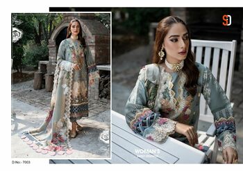 SHRADDHA DESIGNER FIRDOUS VOL 7 LAWN COTTON PRINTED PAKISTANI SUITS CATALOGUE