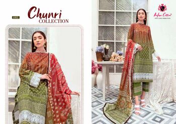 NAFISA COTTON CHUNRI COLLECTION PAKISTANI LAWN KARACHI SUITS WHOLESALER