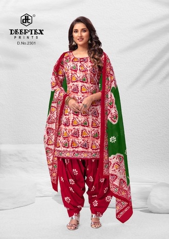 DEEPTEX BATIK PLUS VOL 23 COTTON SALWAR KAMEEZ DISTRIBUTOR IN SURAT 