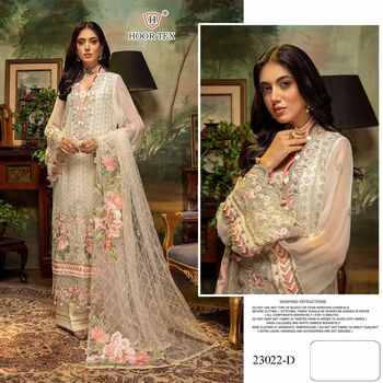 HOOR TEX 23022 A TO G FOX GEORGETTE SALWAR KAMEEZ