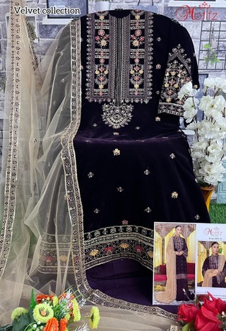 MOTIFZ D.NO 2001 PAKISTANI VELVET SALWAR KAMEEZ WHOLESALER IN SURAT 