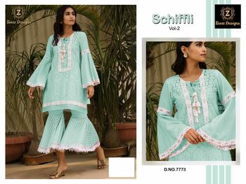 ZIAAZ DESIGNS SCHIFFILI VOL 8 PAKISTANI SALWAR KAMEEZ LATEST COLLECTION 2022