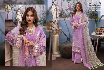 SERENE ADAN LIBAS RAVIA VOL 3 PAKISTANI GEORGETTE SALWAR SUITS AT WHOLESALE