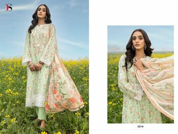 DEEPSY SUITS IMAGE CHIKANKARI 23 2 COTTON PRINT PAKISTANI SUITS