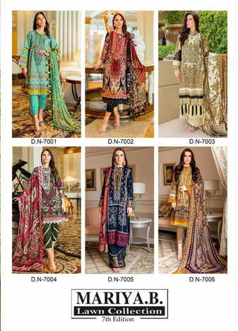 MARIYA B LAWN COLLECTION VOL 7 LAWN KARACHI SUITS AT BEST PRICE