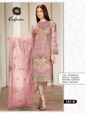 VS FASHION D.NO 151 SERIES PAKISTANI SUITS WHOLESALER SURAT