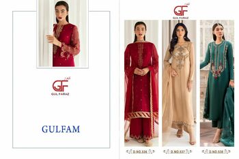 GUL FARAZ GULFAM GEORGETTE PAKISTANI SUITS CATALOGUE