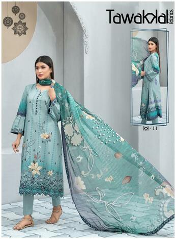 TAWAKKAL FAB MEHROZ VOL 2 LUXURY COTTON KARACHI SUITS COLLECTION 2023