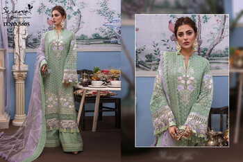 SERENE ADAN LIBAS RAVIA VOL 3 PAKISTANI GEORGETTE SALWAR SUITS AT WHOLESALE