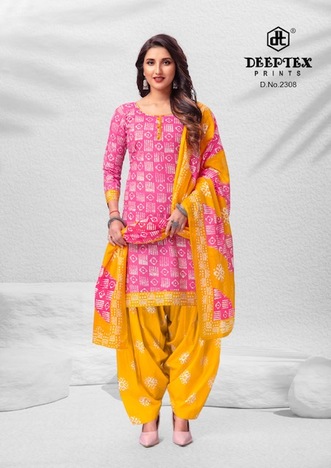 DEEPTEX BATIK PLUS VOL 23 COTTON SALWAR KAMEEZ DISTRIBUTOR IN SURAT 