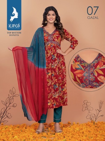 KAYA GAZAL FANCY READYMADE ALIYA CUT KURTIS SUPPLIER IN SURAT