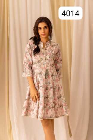 PSYNA LINEN PRINTED SHORT TOPS MANUFACTURER SURAT